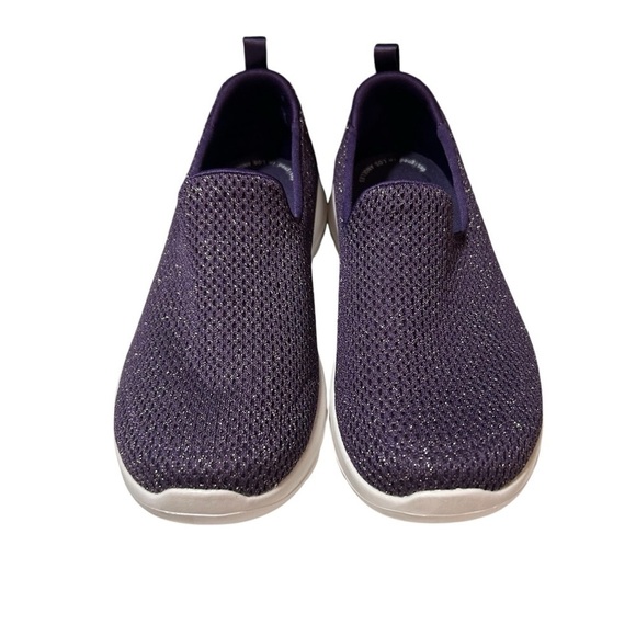 Skechers Air Cooled Goga Mat Ladies Shoes - Size 6 US - Purple God Flec -EUC - Picture 2 of 7